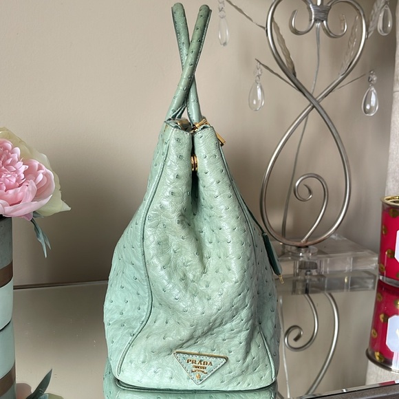 PRADA Ostrich BN1786 Struzzo Tote Bag - Picture 3 of 15